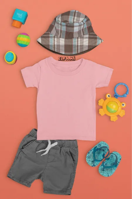 T-shirt de couleur unie pour filles/garçons