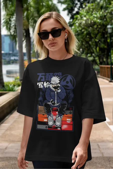 Unisex Men's/Women's ANIME Custom Printed Oversize Cotton Crew Neck T-Shirt