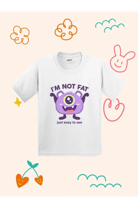 Cute Monster Design Printed Kids T-shirt