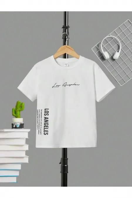 T-shirt enfant imprimé Los Angeles sur le devant et le côté