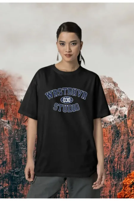 WRSTBHVR Printed Oversized Cotton T-shirt