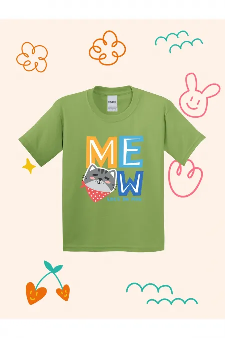 Meoww Printed Kids T-shirt