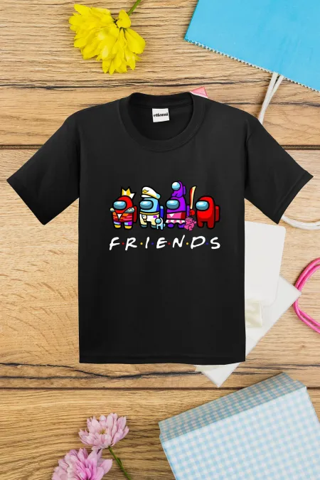 T-shirt imprimé Among Us Friends pour enfants