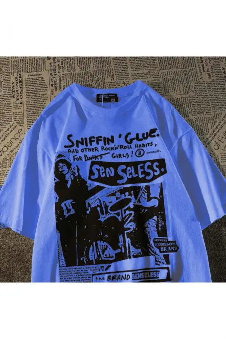 Grunge Cartoon Printed (unisex) T-shirt