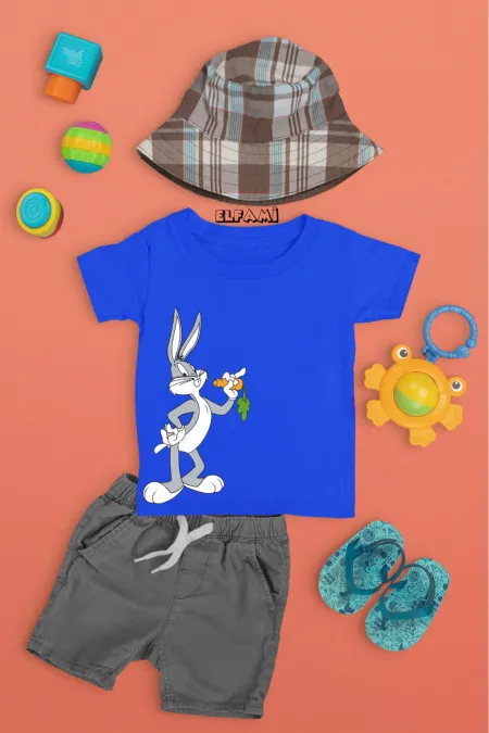 T-shirt imprimé Bugs Bunny pour fille/garçon