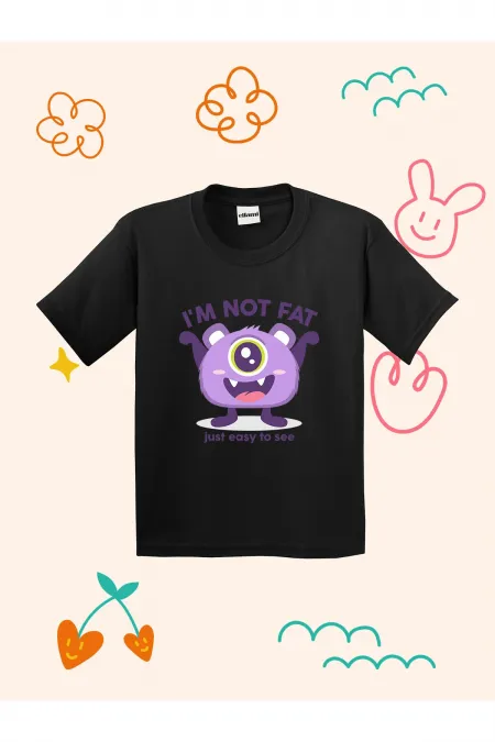 Cute Monster Design Printed Kids T-shirt