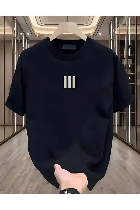 3 Striped White Men's T-shirt