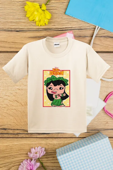 T-shirt imprimé pour enfants avec motif Lilo & Stitch