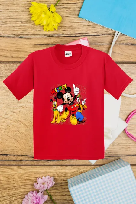T-shirt imprimé Mickey Mouse et ses amis pour enfants