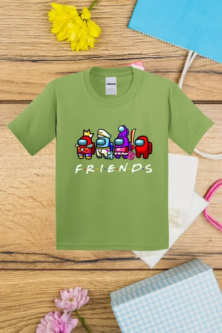 T-shirt imprimé Among Us Friends pour enfants