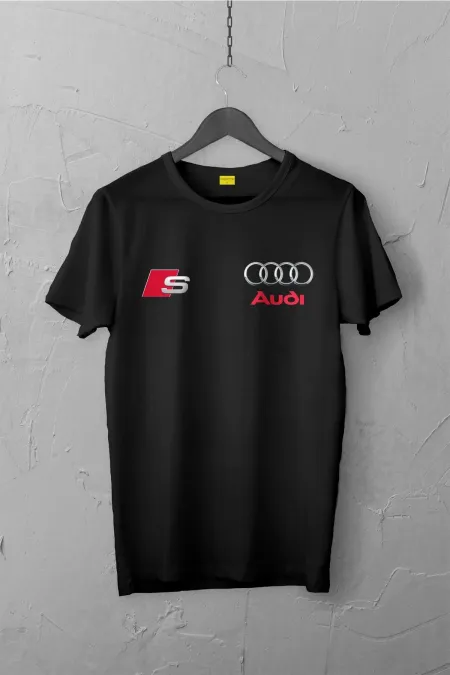 Audi Sline Tasarımlı Tshirt , Unisex Premium, Çatlama Solma Yapmaz / Otomobil