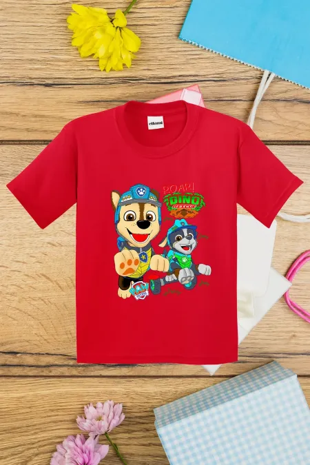 T-shirt imprimé dinosaure Paw Patrol pour enfants