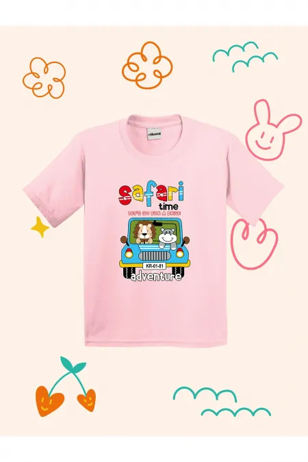 Safari Time Design Printed Kids T-shirt