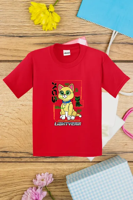 T-shirt imprimé chat Lightyear pour enfants