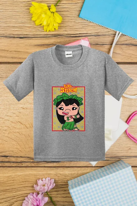 T-shirt imprimé pour enfants avec motif Lilo & Stitch
