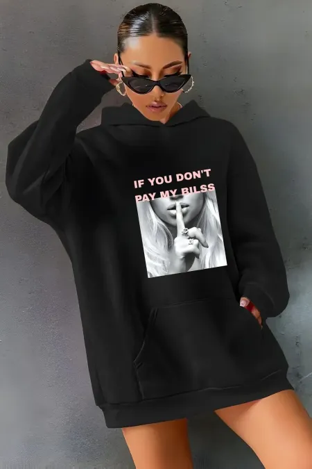 SUS PRINTED HOODED SWEATSHIRT