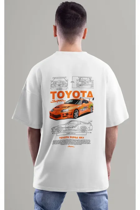 Unisex Men/Women TOYATA SUPRA MK4 Colorful Custom Printed Oversize T-Shirt T-Shirt