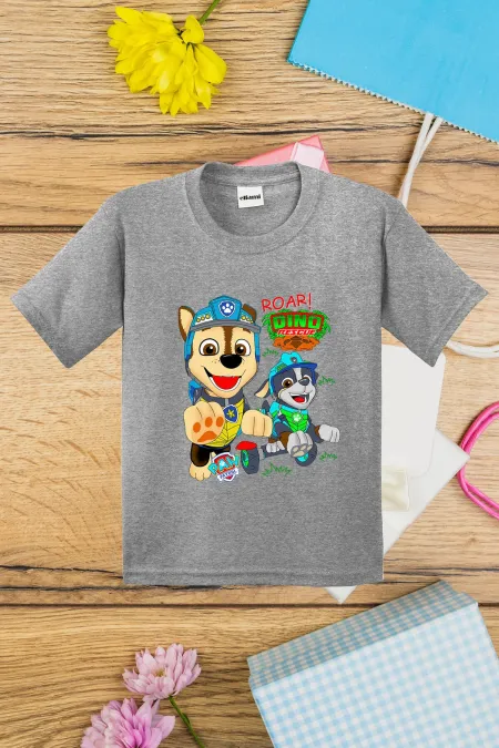 T-shirt imprimé dinosaure Paw Patrol pour enfants