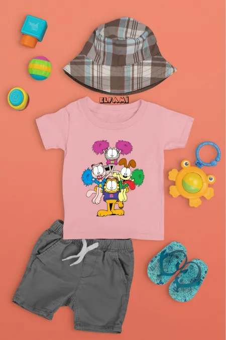 T-shirt imprimé dessin animé pour filles/garçons