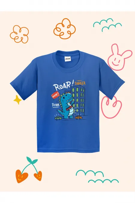 Roar Dino Printed Kids T-shirt