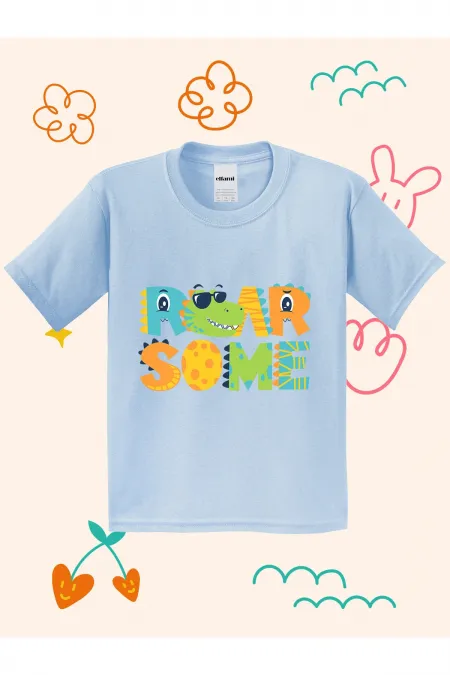 Dino Roar Some Printed Kids T-shirt