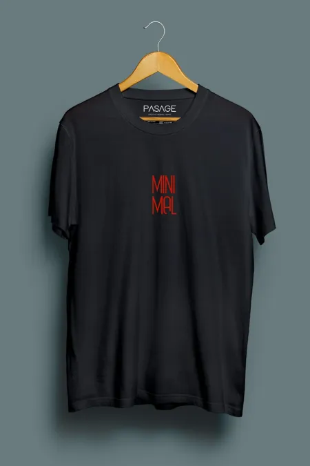 Minimal Unisex Baskılı T-shirt