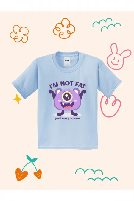 Cute Monster Design Printed Kids T-shirt
