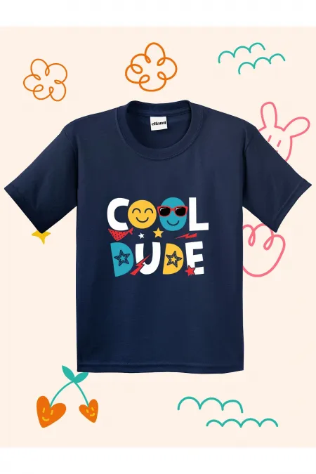 Cool Dude Stars Printed Kids T-shirt