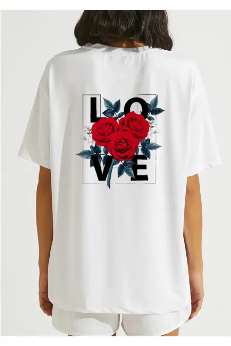 Love Printed Oversize T-shirt