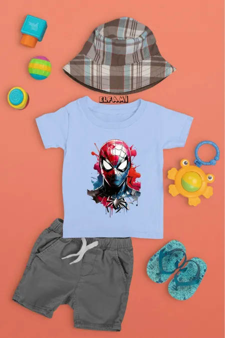 T-shirt imprimé Spider-Man pour fille/garçon