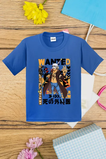 T-shirt imprimé OnePiece Wanted pour enfants