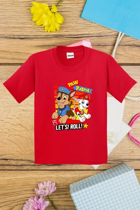 T-shirt imprimé Paw Patrol Let's Roll pour enfants