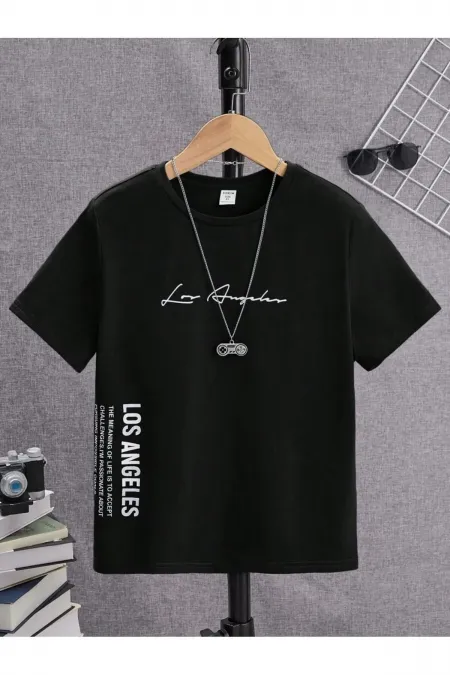 T-shirt enfant imprimé Los Angeles sur le devant et le côté