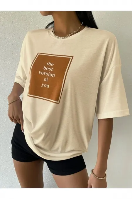 The Version Printed Oversize Unisex T-shirt