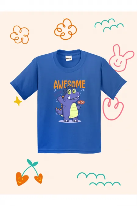 Awesome Dino Design Kids T-shirt