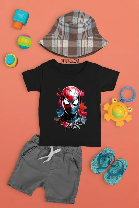 T-shirt imprimé Spider-Man pour fille/garçon