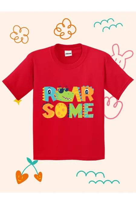 Dino Roar Some Printed Kids T-shirt
