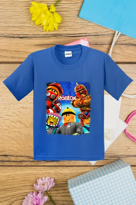 T-shirt imprimé Roblox pour enfants