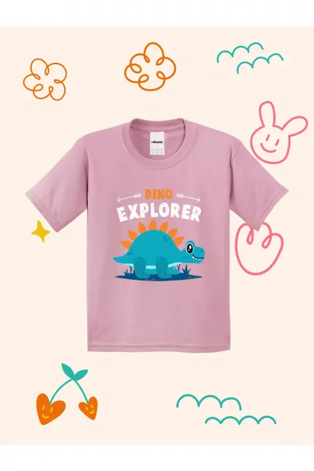 Explorer Dino Print Kids T-shirt