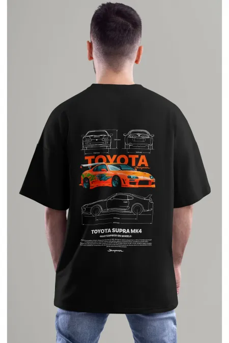 Unisex Men/Women TOYATA SUPRA MK4 Colorful Custom Printed Oversize T-Shirt T-Shirt