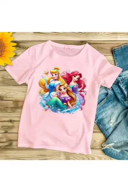 PRINCESS PRINTED OVERSIZE CHILDREN'S T-SHIRT
