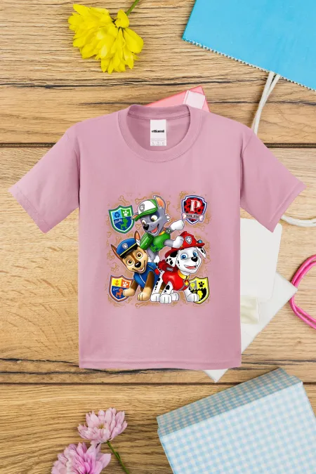 T-shirt imprimé pour enfants de l'équipe de sauvetage de la Pat' Patrouille
