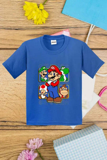 T-shirt imprimé Super Mario pour enfants