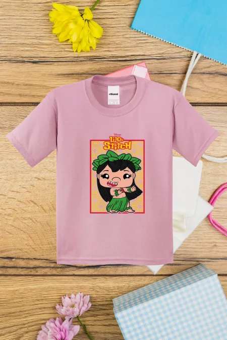 T-shirt imprimé pour enfants avec motif Lilo & Stitch