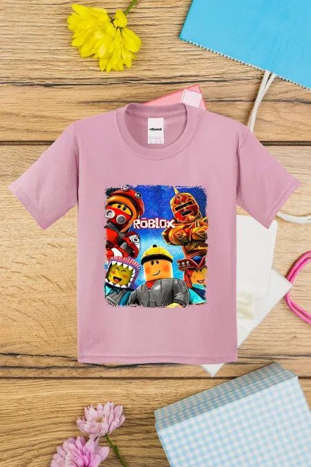 T-shirt imprimé Roblox pour enfants