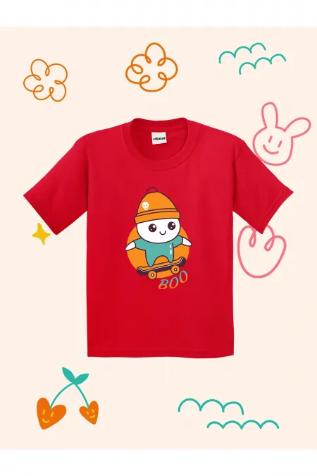 BOO Design Printed Kids T-shirt
