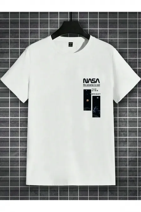 Black Oversized NASA Printed T-shirt - Oversized Printed garalio