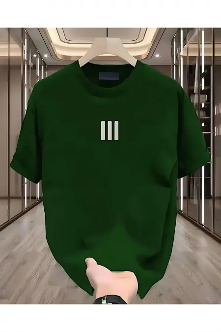 3 Striped White Men's T-shirt