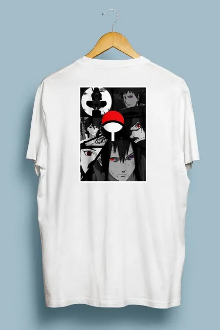 Oversize Anime Printed White T-shirt