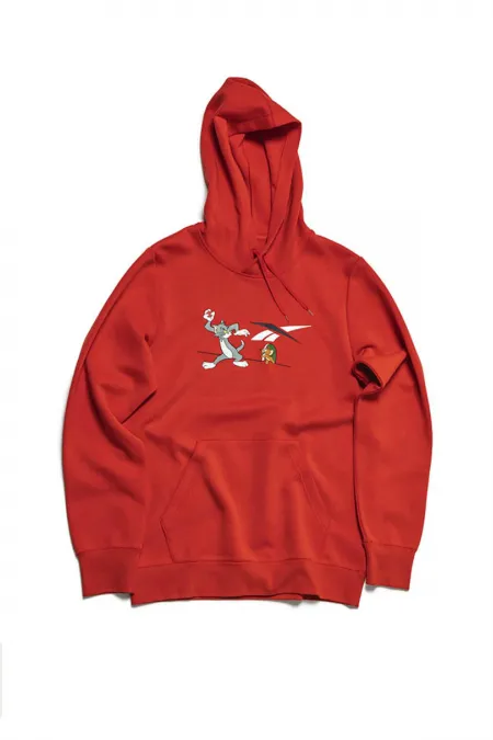 Tom and Jerry Printed Red Sweater